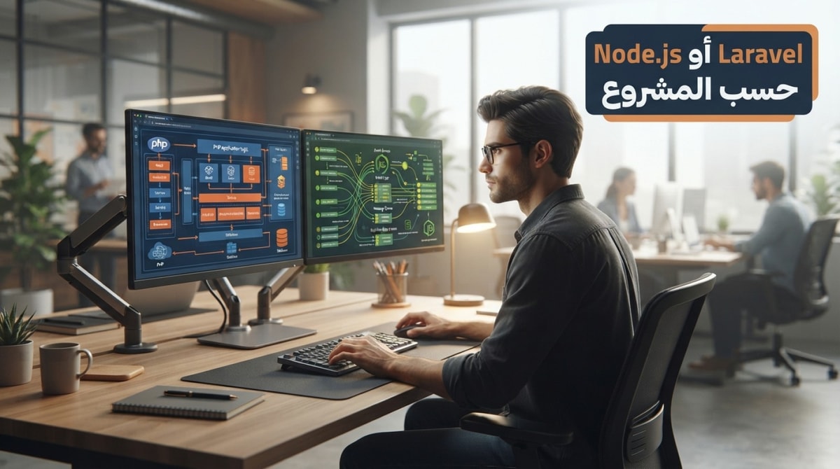 هل الوظيفة والسرعة مع Laravel أم Node.js؟