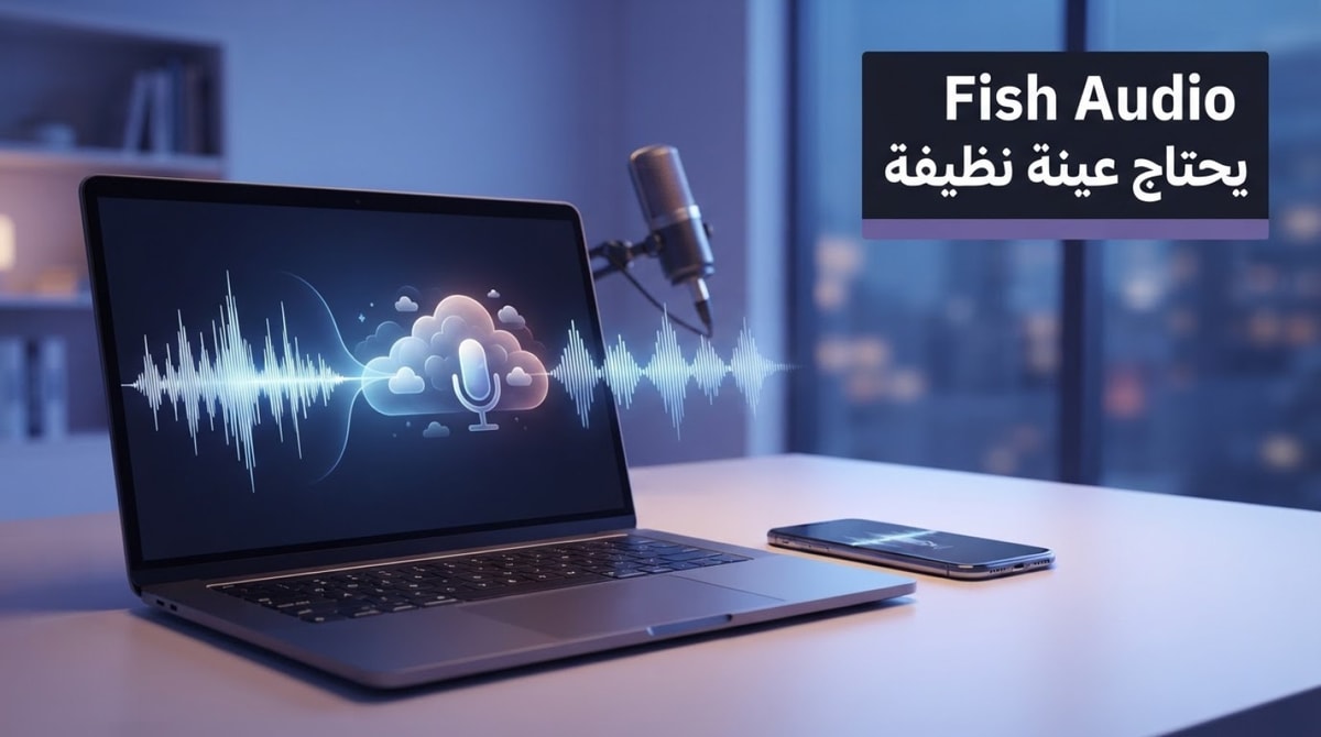 استنساخ الصوت في Fish Audio يحتاج عينة نظيفة