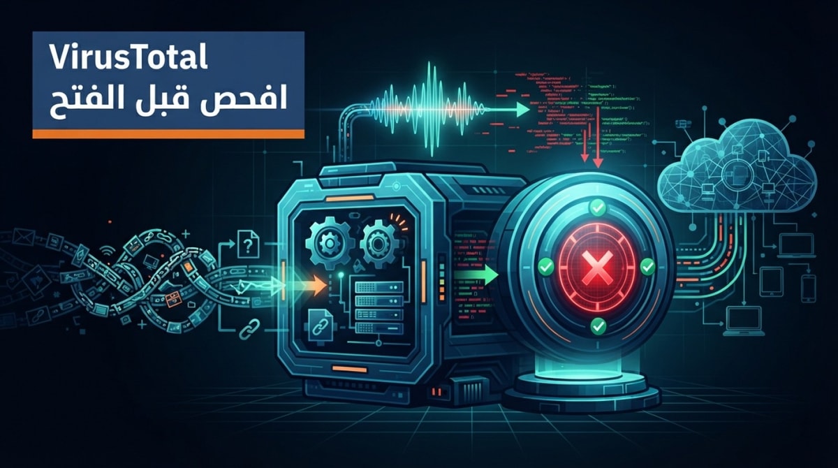 افحص الملف والرابط قبل فتحهما باستخدام VirusTotal