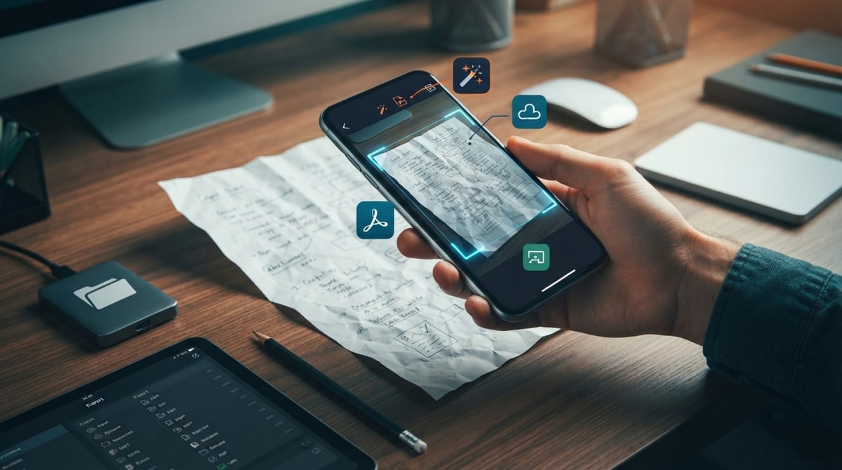مقارنة CamScanner وAdobe Scan وMicrosoft Lens لمسح المستندات